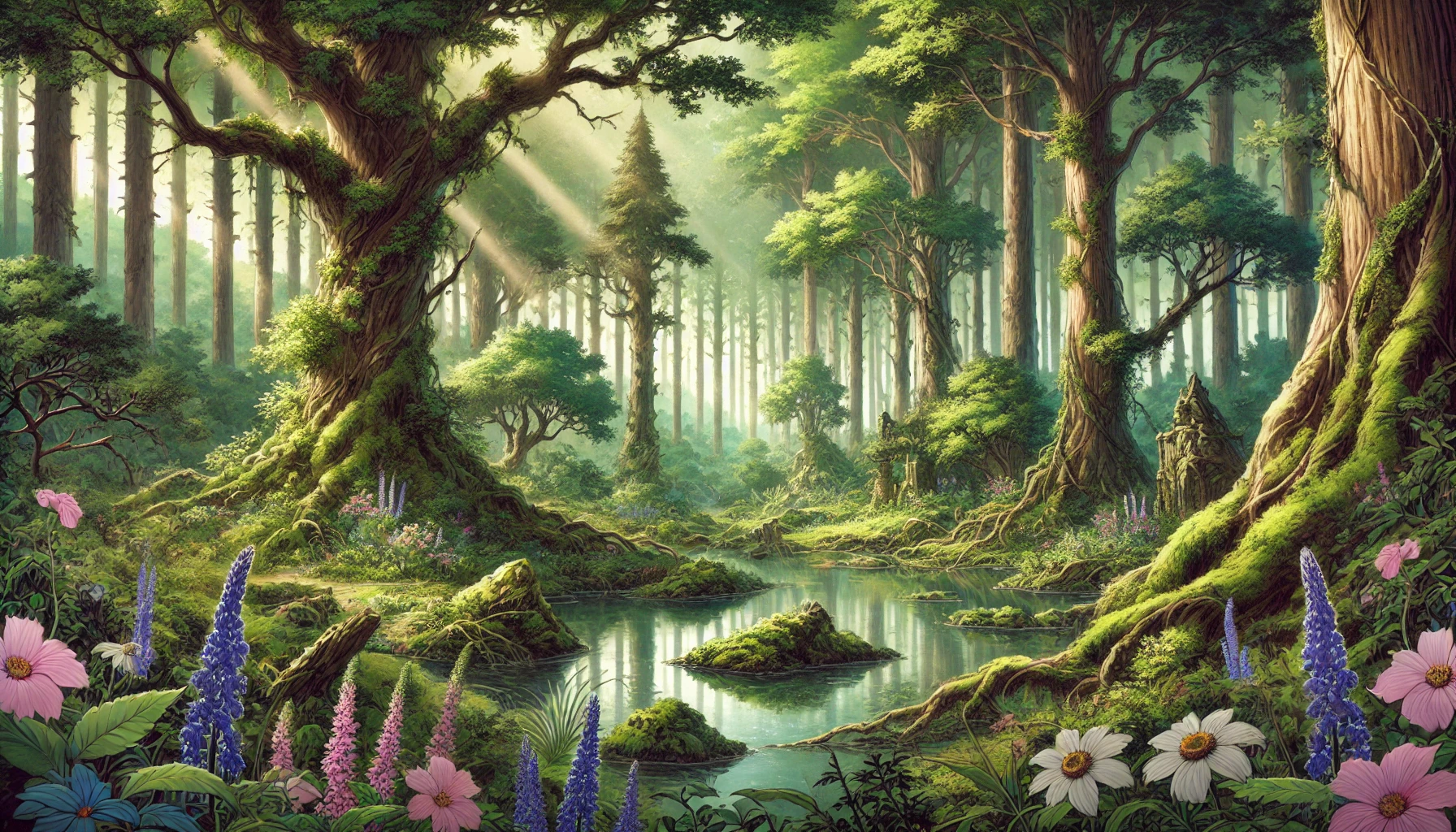 Los Mil Lagos, en las Tierras Fronterizas, la ambientación para la Puerta Infinita, el juego de rol de Ray Bacon